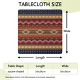 thumbnail image 2 of Bohemian Pattern Square Tablecloth 34x34 Inch with Fitted Elastic Hem, Perfect for Card Tables, Kitchen Breakfast Nooks and Patio, 2 of 6
