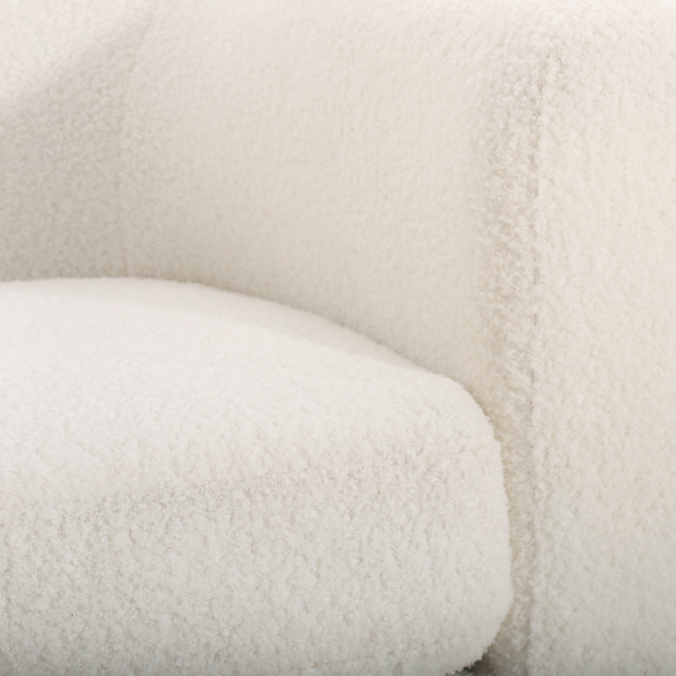 Noble House Modern Fabric Loveseat Indoor Seating  for Living Room,Bedroom,Apartment recommended, White