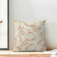 thumbnail image 4 of Fall Decor Pillow Covers 18x18 Set of 2 Fall Orange Pumpkin Maple Leaves Throw Pillow Covers Outdoor Fall Thanksgiving Decorations for Home Autumn Decorative Cushion Covers for Couch Sofa, 4 of 6