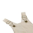 thumbnail image 4 of Baby Girl Boy Velvet Strap Suspender Overalls Pant Solid Jumpsuit Bib Pants One-Piece Spring Fall Clothes, 4 of 7