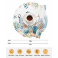 thumbnail image 6 of 13 Inch Round Placemats Set of 6, Teal Blue Coastal Non Slip Heat Insulation PP Table Mats, Summer Beach Starfish Shell Coral Nautical Washable Place Mats for Kitchen Dining Party Table Decor, 6 of 7