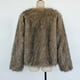 thumbnail image 4 of Chaqueta de abrigo cálida para mujer, de invierno, lisa, con cuello redondo, 4 of 9