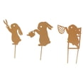 thumbnail image 3 of 3x Recuperaciones de jardín de conejos decoración de la Pascua Decoración del patio de conejo Silhouette del patio de conejo adorno para el césped, 3 of 8