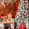 thumbnail image 5 of 6/60 bolas de nieve de espuma blanca para colgar en el árbol de Navidad, adornos de bolas de nieve artificiales falsas, suministros de decoración para fiestas de Año Nuevo, 5 of 5