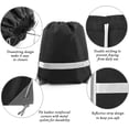 thumbnail image 4 of Drawstring Backpack Bags 20|30|50 Packs Reflective String Bags for Gym Sport Trip Cinch Sack DIY for Women Men, 4 of 7