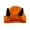 Orange Hat Black Horns, variant on Child Devil Horn Hat Soft Knitted Beanie Cap with Horns Warm Winter Halloween Hat Hip Hop Cap for Indoor Outdoor