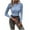 Blue, variant on GigrtiJin Women Pullover Sweater Long Sleeve Round Neck Solid Color Slim Knitting Top Casual Comfy Warm Sweaters