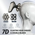 thumbnail image 3 of Nogroa Head Shavers for Bald Men, Magnetic Electric Razor, 7D Rotary Shaver 5 in 1 Grooming Kit, IPX7 Waterproof, Wet/Dry, LED Display, Rechargeable, Cordless, 3 of 10
