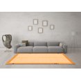 thumbnail image 3 of Ahgly Company Indoor Round Solid Orange Modern Area Rugs, 5' Round, 3 of 4
