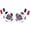 France, variant on Soccer Ball Sunglasses, Funny Flag Glasses, Party Cheering Prop Soccer Match Photo Prop Football Fans Glasses Football Fans and Match Day Accessories