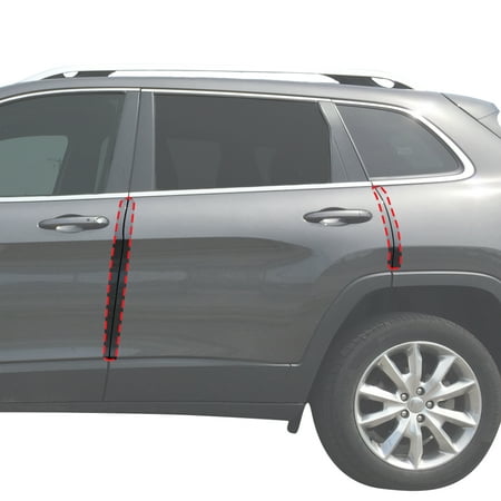 Cherokee Edge - Red Hound Auto Door Edge Lip Guards 2014-2018 Compatible with Jeep Cherokee 4pc Clear Paint Protector Film Not Universal Pre-Cut Custom Fit