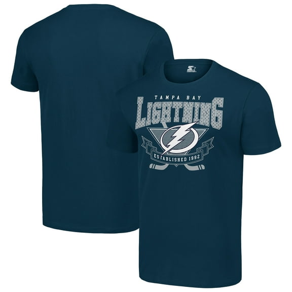 Men's Starter Navy Tampa Bay Lightning Team Logo Graphic T-Shirt