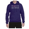 thumbnail image 2 of Donâ€™t Let Friends ALone Awareness Unisex Graphic Hoodie Sweatshirt, Purple, Medium, 2 of 3
