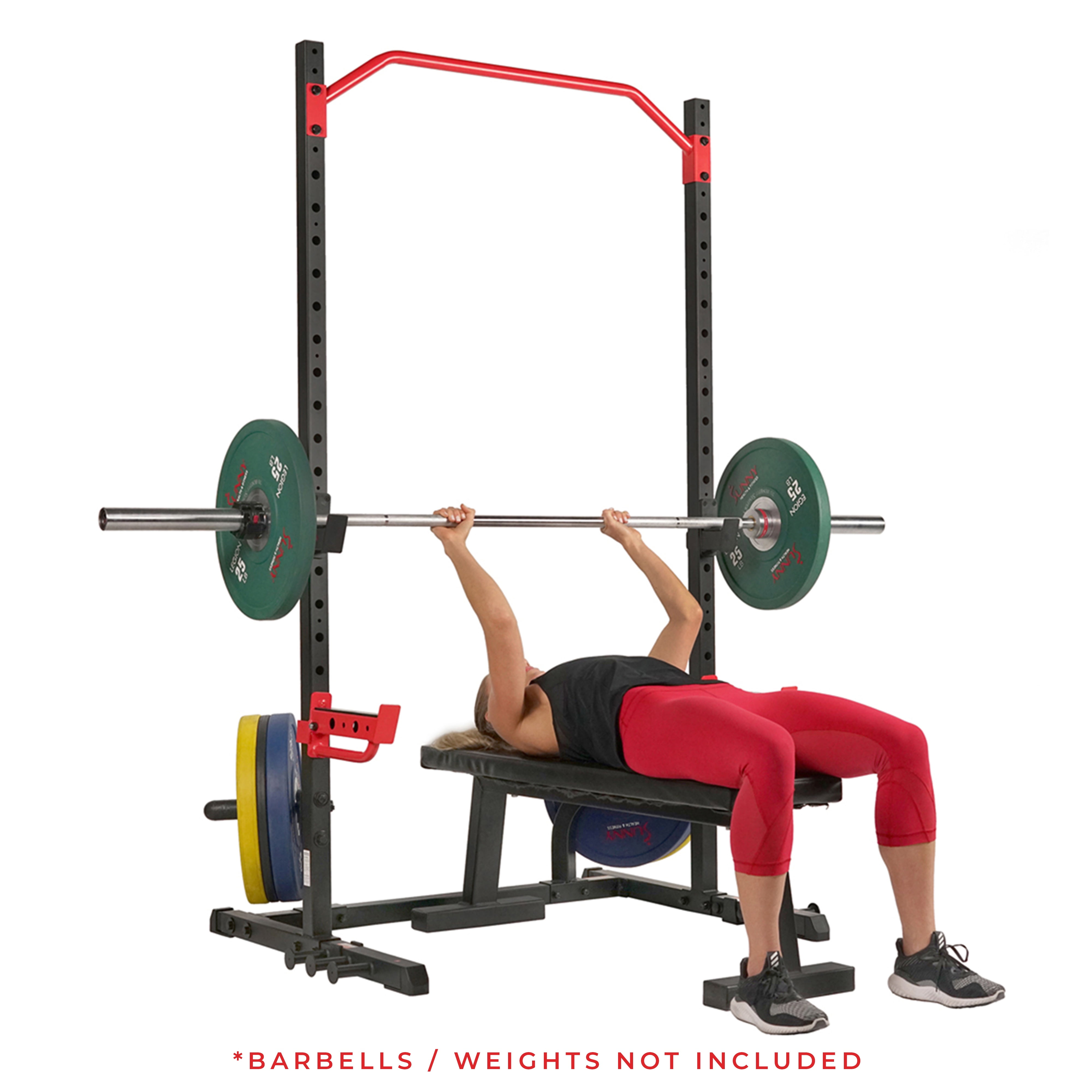 Sunny Health & Fitness Power Zone Squat Stand Power Cage for Strength Training Home Gym, Workout Squat Rack, SF-XF9931