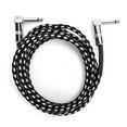 thumbnail image 1 of Cable de guitarra cable de amplificador de guitarra eléctrica de 635 mm de ángulo recto a ángulo recto de 1/4 " cable de instrumento para guitarra, 1 of 8