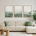 thumbnail image 4 of Large Abstract Sage Green Framed Canvas Wall Art,Neutral White and Grey Wall Decor,Modern Pastel Wall Painting,Illustrations Artwork for Living Room,Bedroom,Dining Room,Office -16"x24"x3, 4 of 6