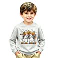 thumbnail image 3 of Likimi Toddler Kids Girls Halloween Sweatshirts Hallowmas Cartoon Print Crew Neck Sweatshirt For Girls Long Sleeve Loose Fit Soft Pullover Size 13-14 Years, 3 of 3