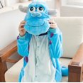 thumbnail image 3 of Disfraces de franela Cosplay, disfraces de Sulley Sullivan unisex, crear traje de fantasía para baile, fiesta de Halloween, 3 of 4