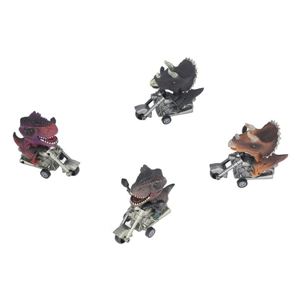 Juguete de dinosaurio, 4 piezas de juguete de motocicleta de dinosaurio Juguete de motocicleta Juguete de motocicleta de dinosaurio construido para durar