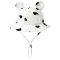 thumbnail image 2 of Nmnitkp Baby Sun Hat, Wide Brim Infant Bucket Hat 0-12 Months, UPF 50+ UV Protection Summer Floral Bear Ears Hat, Lightweight Breathable Adjustable Chin Strap Outdoor Hat for Baby Girls & Boys, 2 of 6