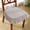 C #3, variant on Princess Style Dining Chair Cushion Cover | Linen & Breathable Fabric | Cute Girl'S Chair Pad | Washable & Detachable for Easy Cleaning