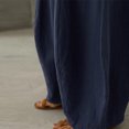 thumbnail image 3 of EDFBUYKRS Female Women Pants Casual Wide Leg Sweatpants Women Tall 32 Inseam Fashion Women Loose Solid Linen Big Pockets Casual Wide Leg Pants Xxxl, 3 of 6