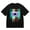 black, variant on Men's T-Shirt Back To The 80s Tape Drip Design Comfortable And Versatile Outdoor Casual Short Sleeve