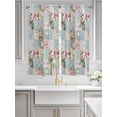 thumbnail image 4 of Bedroom Curtains 63 Inches length, Green Blue Pink Botanical Window Treatment Curtain Drapes, Spring Floral Vintage Rod Pocket Curtain Panels for Living Room Kitchen, 42"x63", 2 Panels, 4 of 7