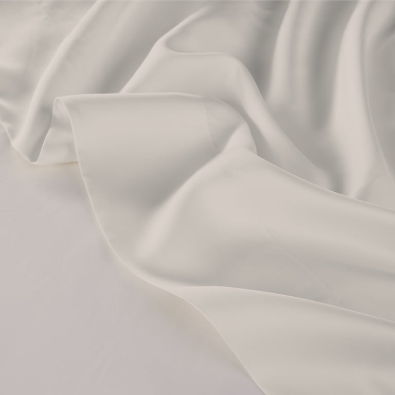 Soft & Silky Tencel Pillowcase Set, Standard/Queen, Cream, 2-Piece photo 5