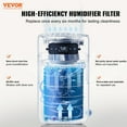 thumbnail image 2 of VEVOR 5L(1.32G) Evaporative Humidifier for 538.2 sqft Air Purifier for Bedroom, 2 of 9
