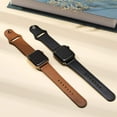 thumbnail image 5 of Leather Band for apple Watch Bands 44mm 40mm 45mm 41mm 38mm 42mm iWatch Replacement Strap Accessories Wristband Bracelet for Apple Watch Series 7 45 mm & Series ultra 3 5 6 SE 8, 5 of 9