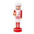 thumbnail image 3 of 1PC Christmas Decoration 11" Lighted Nutcracker Soldier/King Ornament Figure Puppet with LED Light Sculpture for Indoor Living Room Dining Table Fireplace Decoration, 3 of 9