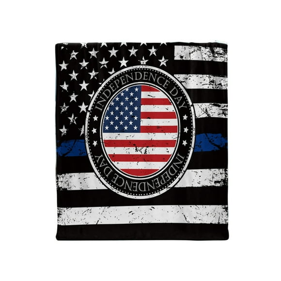Affordablo Clearance Quickly Cooling Quilt for Night Sweats Thickened Blanket office Nap Blanket Printed Warm Blanket American Star Spangled Flag Flannel Air Conditioning Sleeping Blanket