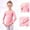 Pink, variant on CYRBOKO Girls Competition Ballet Leotard, Performance Cotton Training Long Sleeve Dancewear Clothes Pink Size 2-15 T