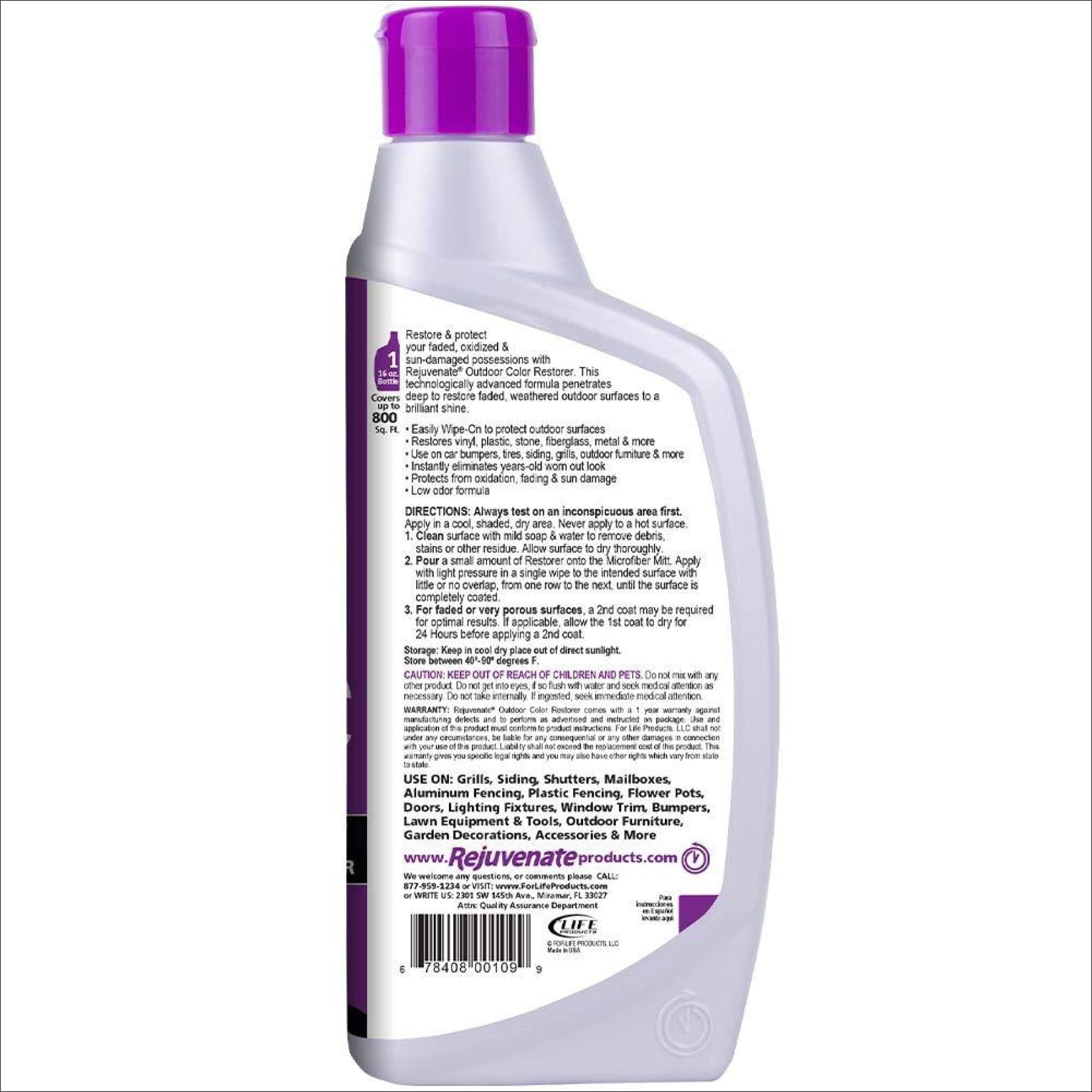 Rejuvenate Outdoor Color Restorer Instantly Restores Faded Sun