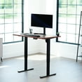 thumbnail image 6 of VIVO Dark Walnut 48 x 30 inch Universal Table Top for Sit to Stand Desk Frames, 6 of 7