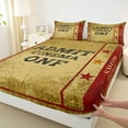 thumbnail image 3 of Manfei Movie Time Queen Sheet Sets,Retro Cinema Flat Sheet,Red Yellow Queen Fitted Sheet For Teens,Super Cozy Room Decor,4-Piece, 3 of 7