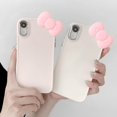 thumbnail image 4 of Kawaii Bowknot Case for iPhone XR, Cute 3D Pink Bow Phone Case Protective for Women & Girls Kids, (White,iPhone XR,6.1 inch), 4 of 9