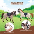 thumbnail image 3 of Playset Horse Stable Goldge con 3 caballos, valla y accesorios, 3 of 7