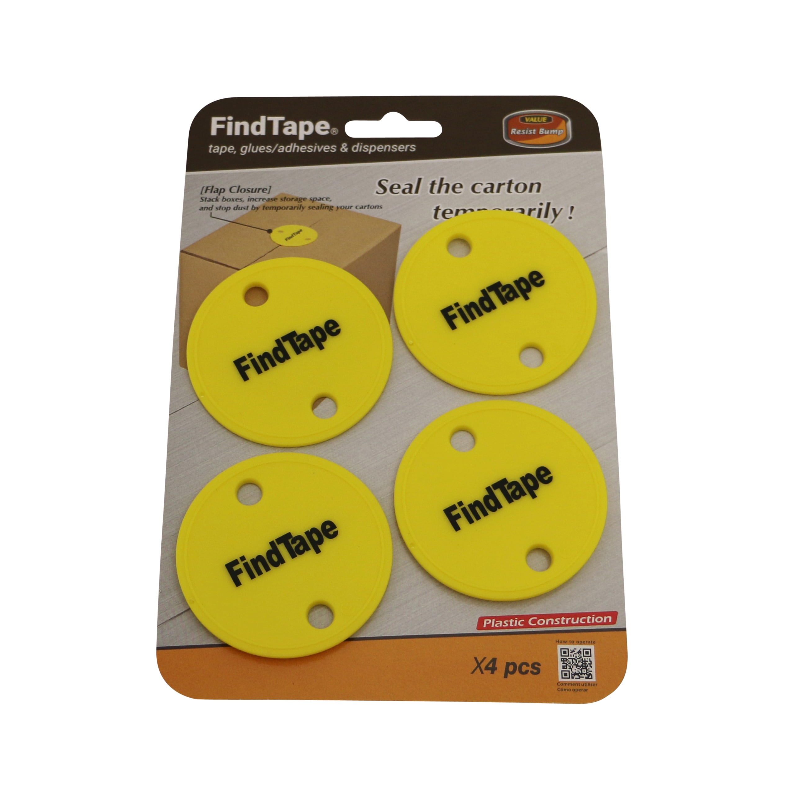 / 4-pack Carton Flap Closure Yellow Excell HET-23721YL Carton Flap Closure 4-pack / 4-pack Carton Flap Closure Yellow Excell HET-23721YL Carton Flap Closure 4-pack