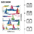 thumbnail image 2 of FORMRS 1-Subject Spiral Notebook 8" x 5" College Ruled 60 Refillable Sheet, Hand Drawn Sailboats, 2 of 7