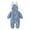 Light blue, variant on Bjutir Fashion Winter Coat For Children Baby Girls Boys Bunny Warm Thick Snowsuit Hooded Coat Jumpsuit For 0-6 Months