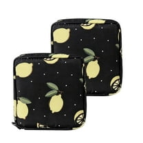 Blasgw 2 Pack Sanitary Napkin Bags with Zipper - Discreet & Leakproof Period Pouch for Feminine Hygiene Products, Portable & Lightweight for Teen Girls, Women - Ideal First Period Gift B