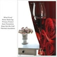 thumbnail image 5 of Rose Blackout Curtains, Romantic Rose Wine Couple Kitchen Living Room Home Curtains Cafe Restaurant Decoration 42x63in, 5 of 6