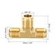 thumbnail image 2 of Adaptador de conector de tubo en T de latón Uxcell con tuerca 1/2" x 1/2" x 1/2" 1, 2 of 5