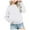 White, variant on Zshosam Sweatshirt Girl Toddler Kids Baby Boy Girl Sweatshirt Pullover Tops Fall Winter Clothes,Grey 5-6 Years