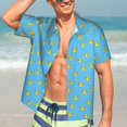 thumbnail image 7 of Susaid Duck Swimming Print Hawaiian Shirts for Men Women,Hawaiian Summer Short-Sleeve Casual Relaxed-Fit Button-Down,X-Large, 7 of 7