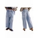 thumbnail image 3 of Pantalones Vaqueros Estilo Barril para Mujer, Informales, Anchos, Elásticos, de Tiro Medio, Estilo Boyfriend, Y2k, Holgados, con Cordón. Azul XXL, 3 of 8