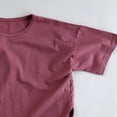 thumbnail image 5 of Zpanxa T-Shirts pour Garçons Couleur Unie Été Mince Manches Courtes Décontracté Col Rond Haut avec Coton 2 Ans, 5 of 5