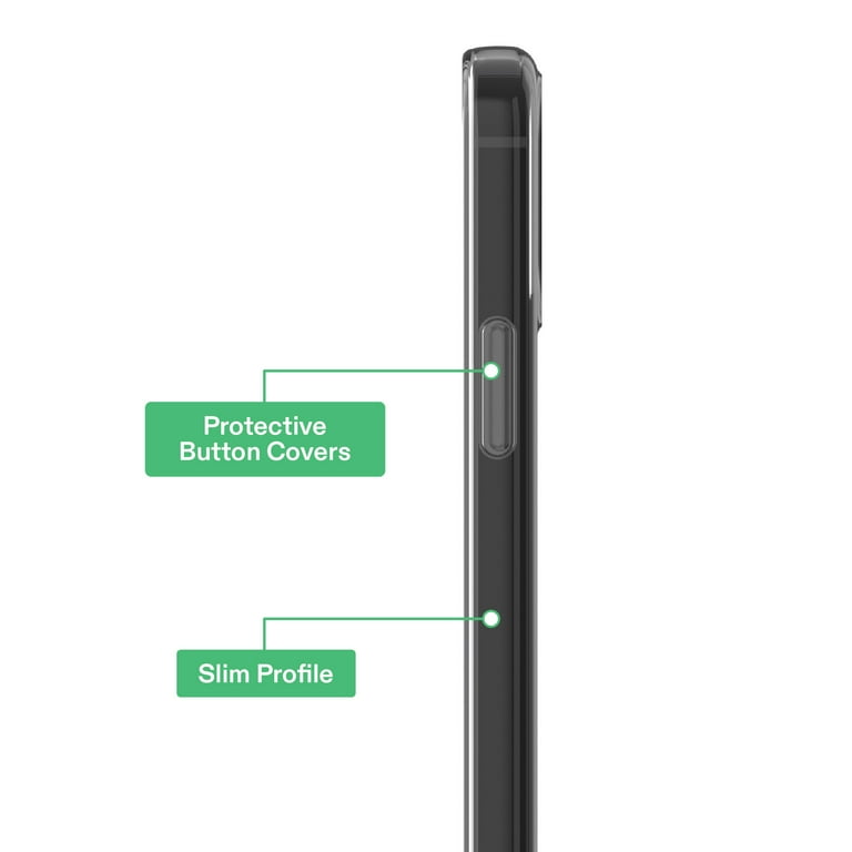 onn. Gel Phone Case for iPhone 12 / iPhone 12 Pro - Clear